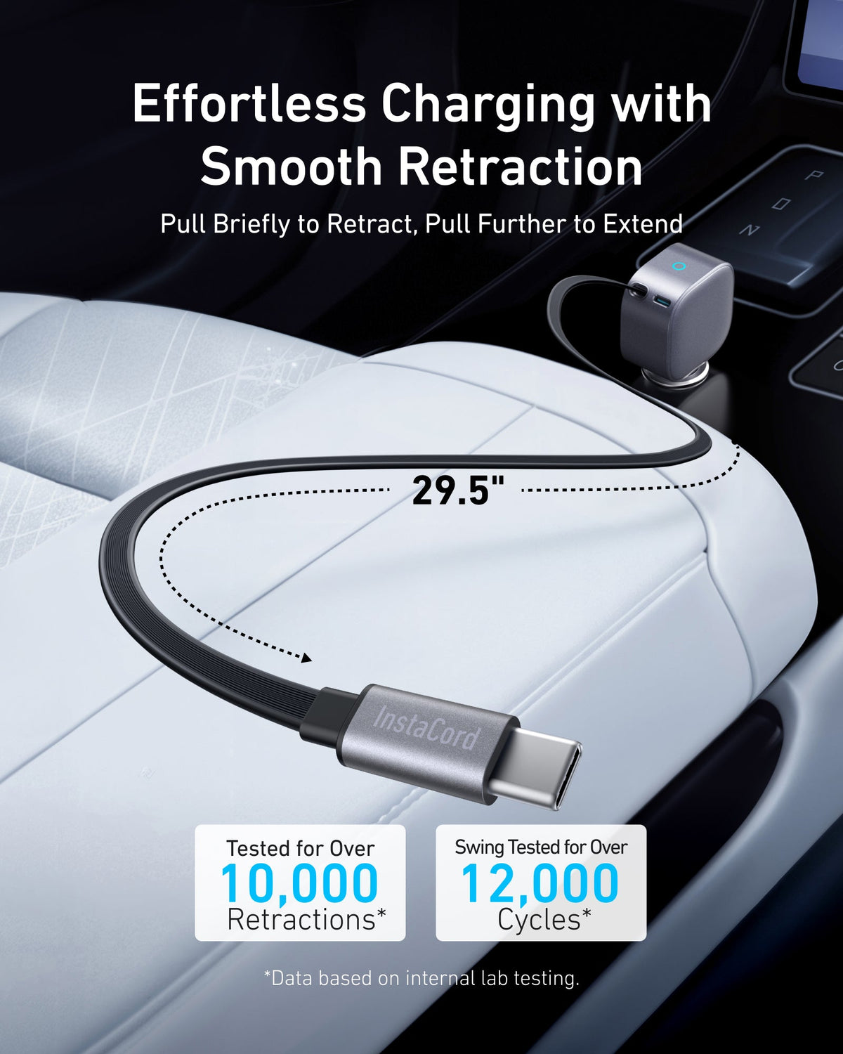 Anker Nano 75W Retractable Car Charger